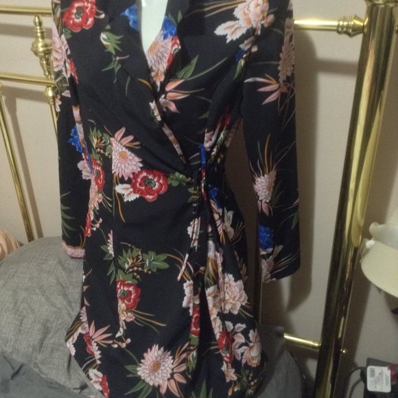 Floral Blazer cover Tye coat - Picture 1 of 6